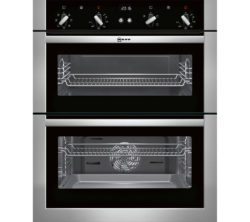 NEFF  U17M42N5GB Electric Built-under Double Oven - Stainless Steel